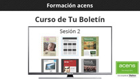 Vídeo curso de Tu Boletín (2/10) Planes de Tu Boletín